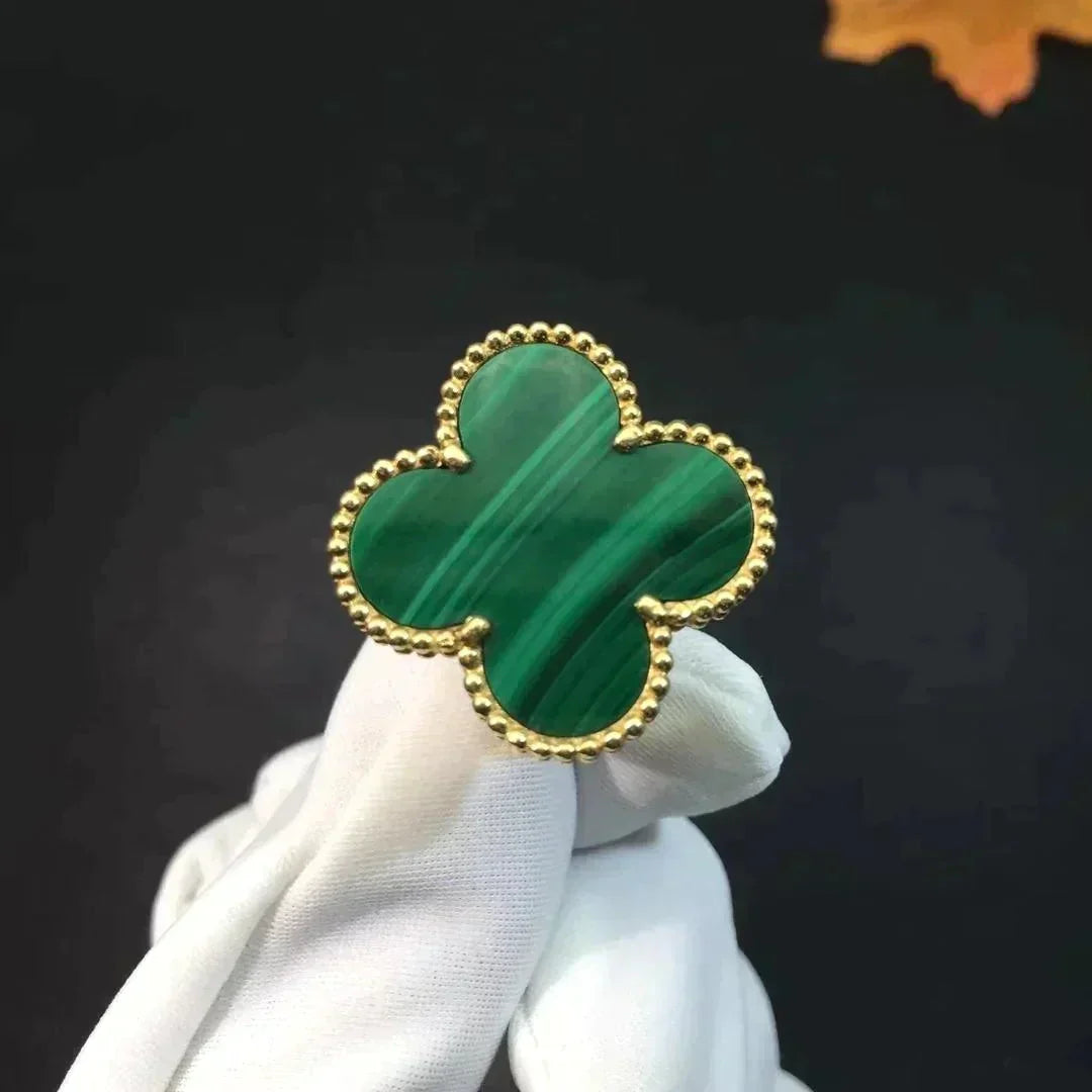 ¡®Moco¡¯CLOVER MALACHITE RING