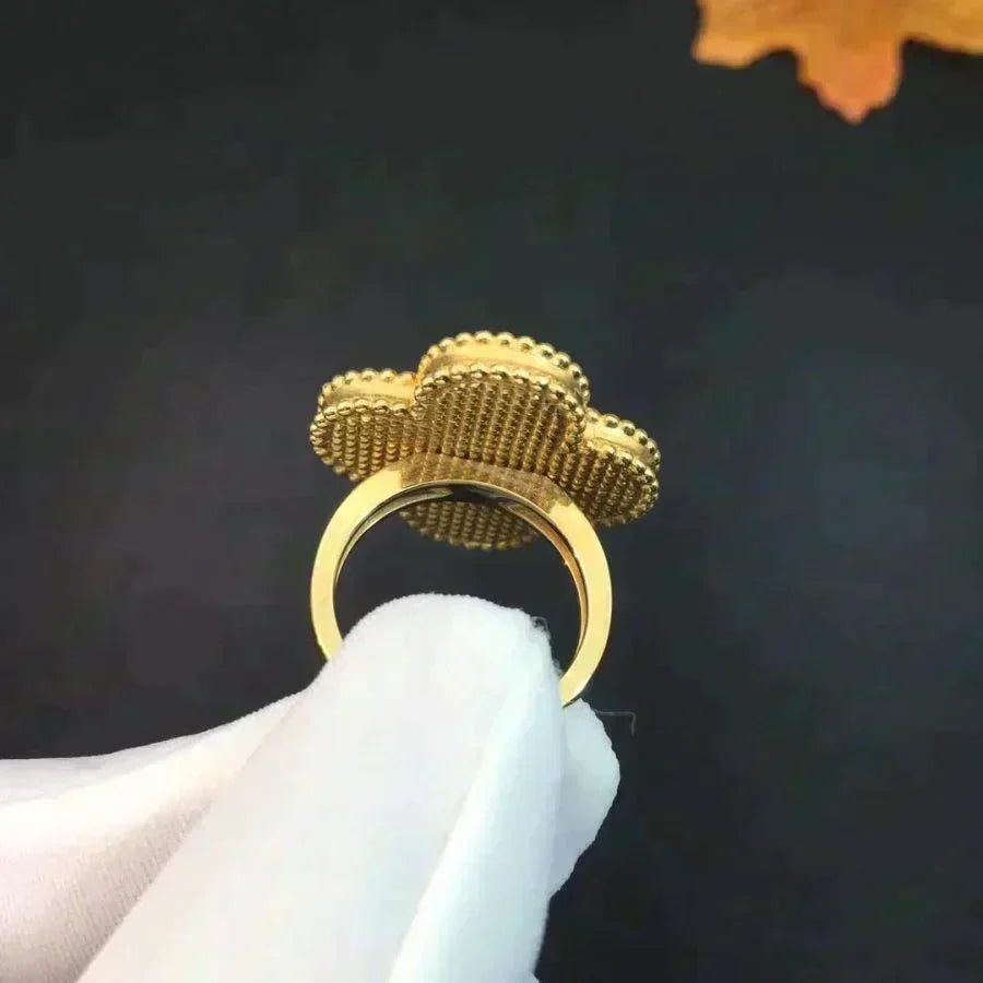 ¡®Moco¡¯CLOVER MALACHITE RING