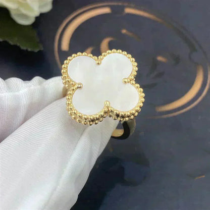 ¡®Moco¡¯CLOVER WHITE MOP RING