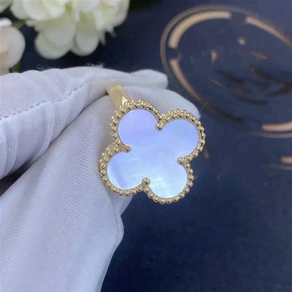 ¡®Moco¡¯CLOVER WHITE MOP RING