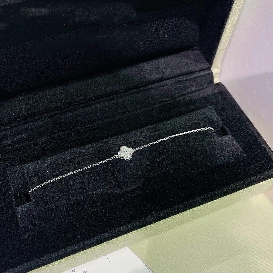 ¡®Moco¡¯CLOVER  SINGLE FLOWER BRACELET SILVER