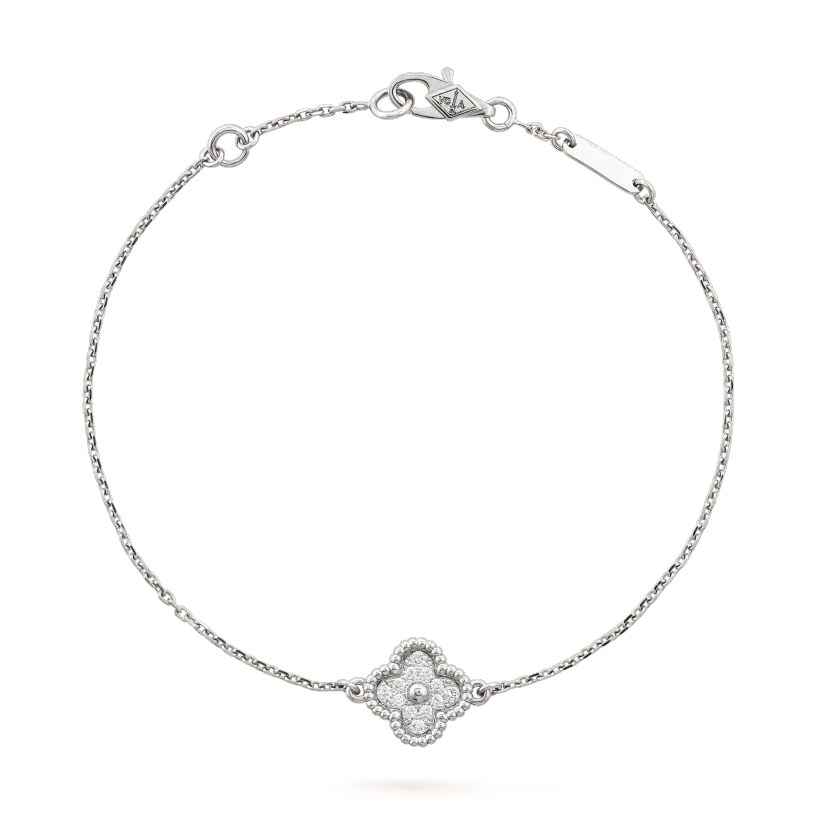 ¡®Moco¡¯CLOVER  SINGLE FLOWER BRACELET SILVER