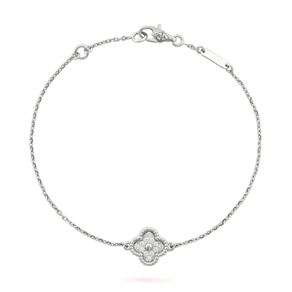 ¡®Moco¡¯CLOVER  SINGLE FLOWER BRACELET SILVER
