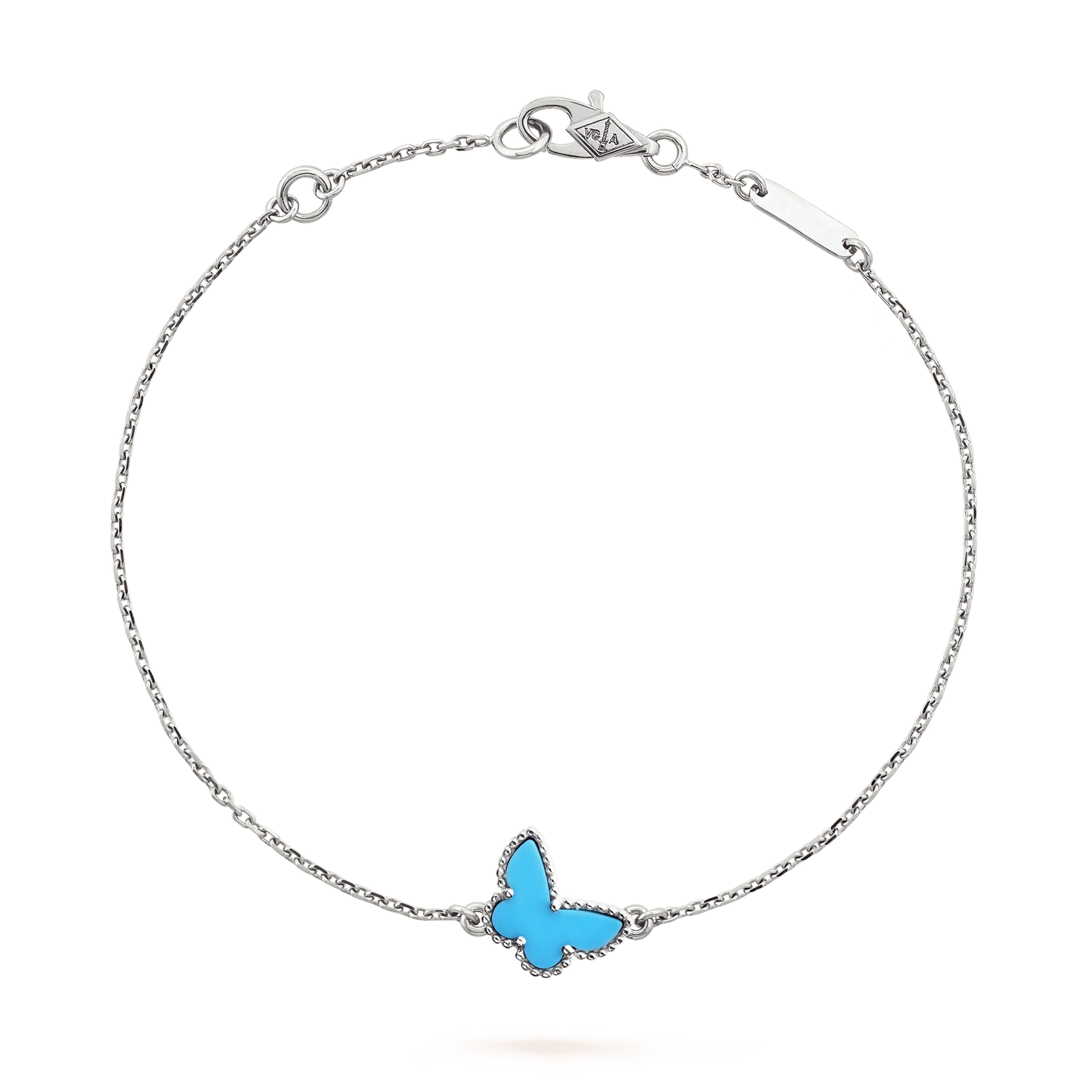 ¡®Moco¡¯BUTTERFLY TURQUOISE BUTTERFLY BRACELET SILVER