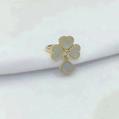 ¡®Moco¡¯SWEET CLOVER WHITE MOP RING
