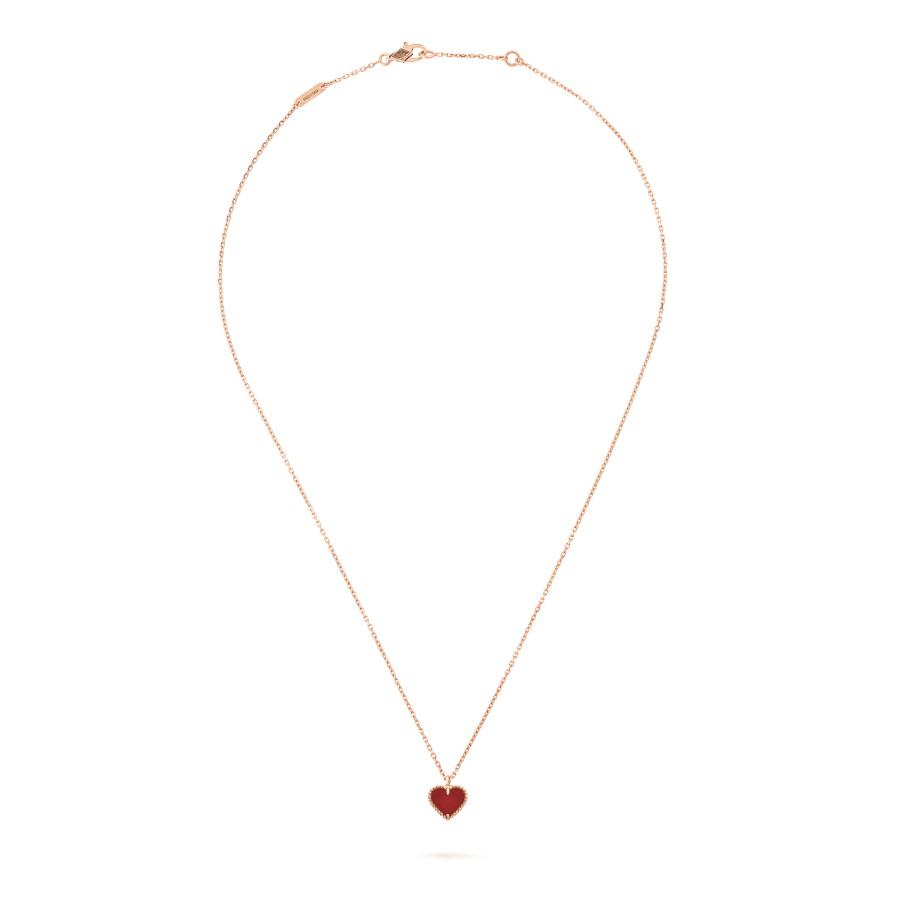 ¡®Moco¡¯SWEET CLOVER CARNELIAN HEART NECKLACE