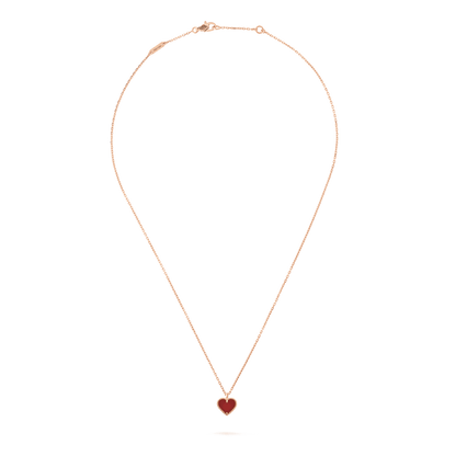 ¡®Moco¡¯SWEET CLOVER CARNELIAN HEART NECKLACE