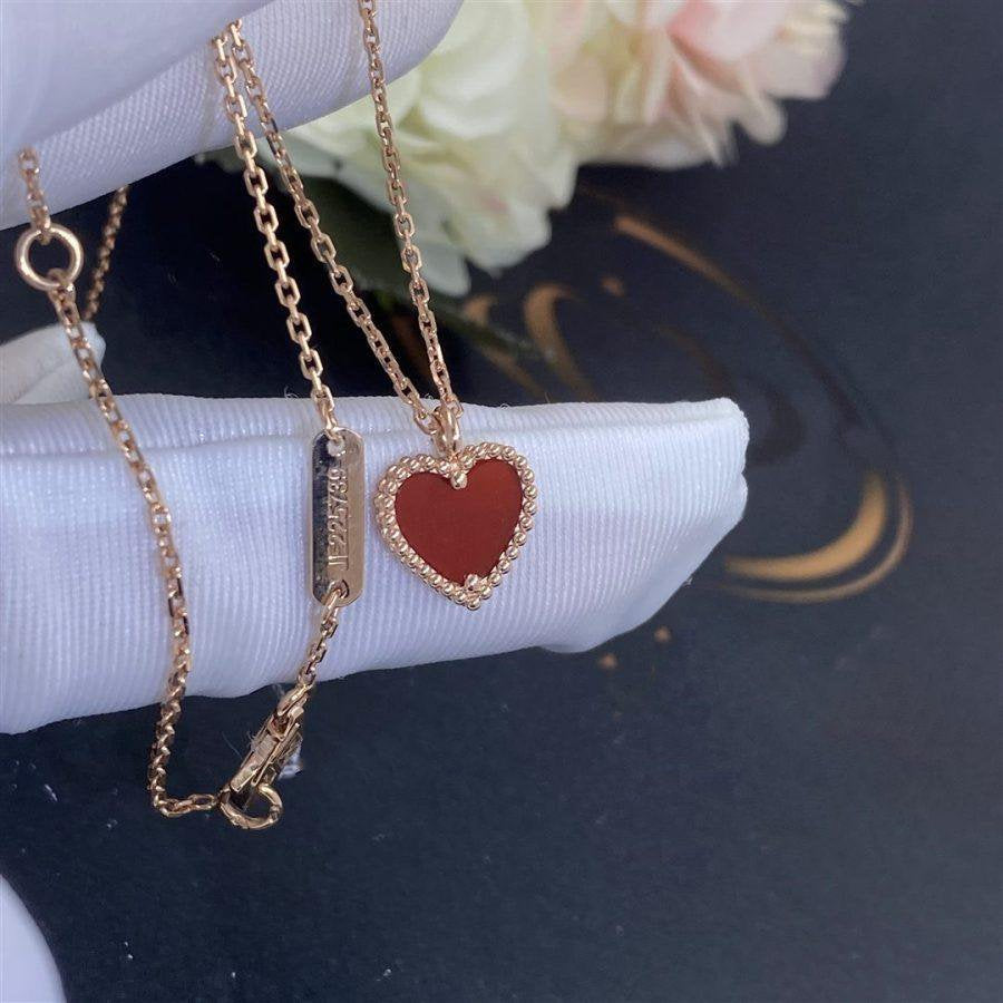 ¡®Moco¡¯SWEET CLOVER CARNELIAN HEART NECKLACE