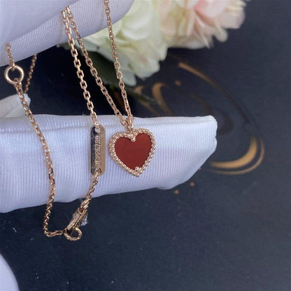 ¡®Moco¡¯SWEET CLOVER CARNELIAN HEART NECKLACE