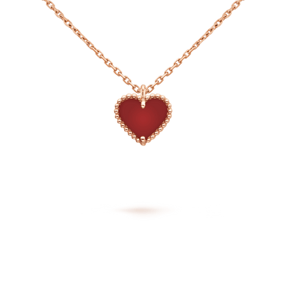 ¡®Moco¡¯SWEET CLOVER CARNELIAN HEART NECKLACE