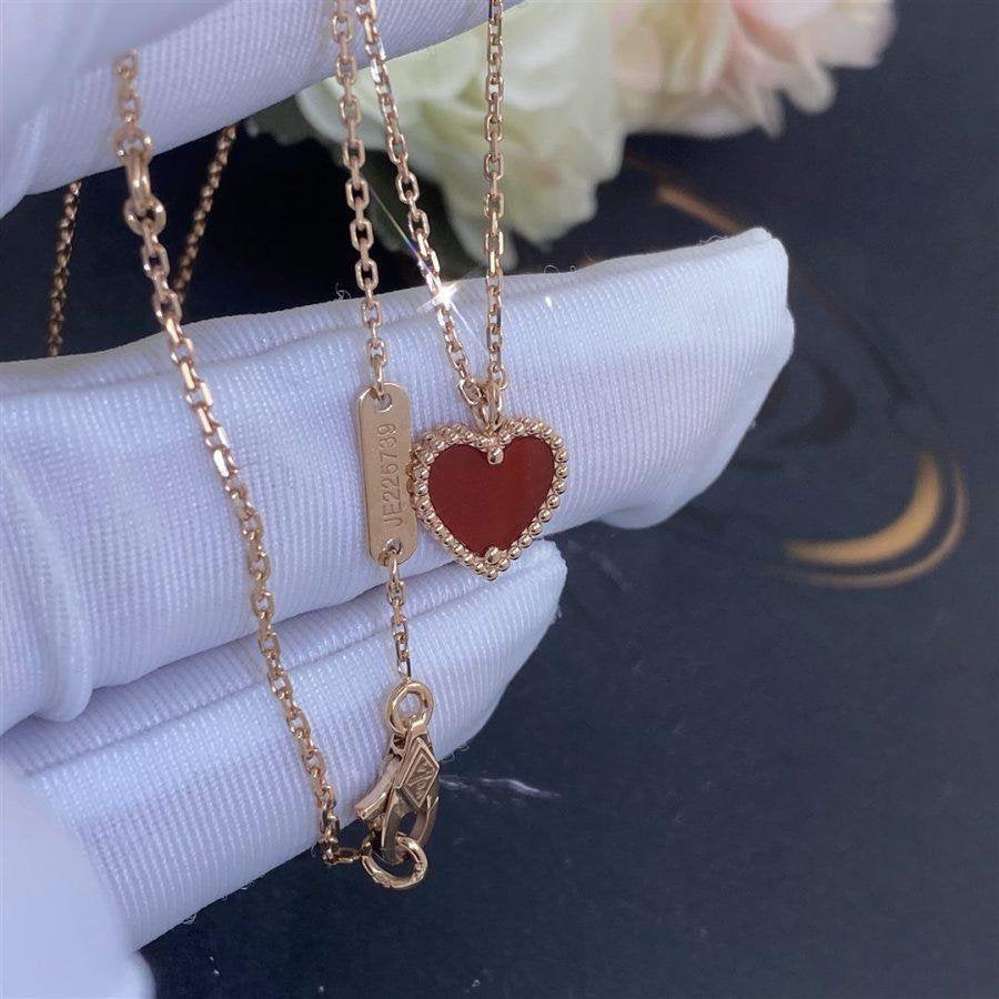 ¡®Moco¡¯SWEET CLOVER CARNELIAN HEART NECKLACE