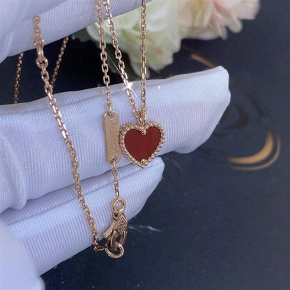 ¡®Moco¡¯SWEET CLOVER CARNELIAN HEART NECKLACE