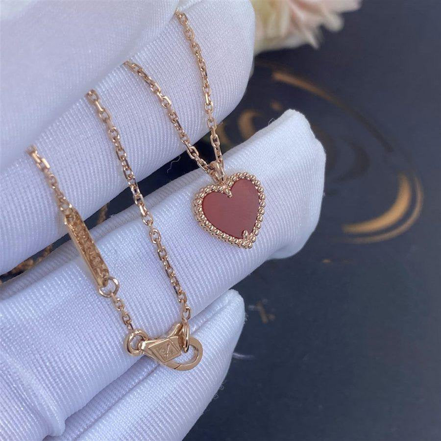¡®Moco¡¯SWEET CLOVER CARNELIAN HEART NECKLACE