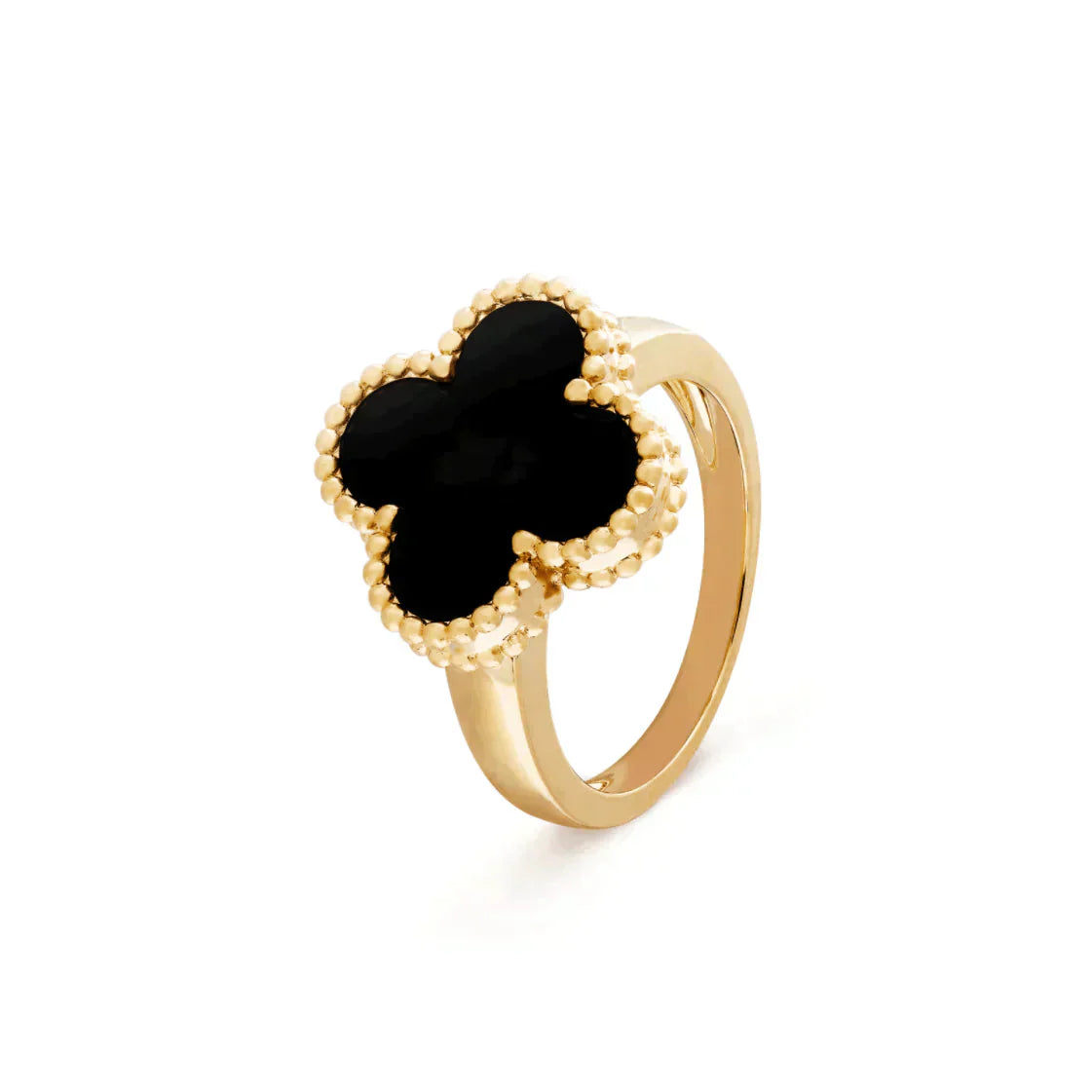 ¡®Moco¡¯CLOVER ONYX RING