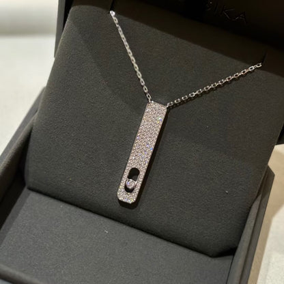 [ Moco ]MY FIRST DIAMOND PAVED NECKLACE
