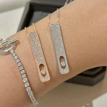 [ Moco ]MY FIRST DIAMOND PAVED NECKLACE