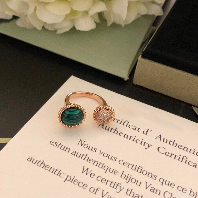 ¡®Moco¡¯PERLEE COULEURS DIAMOND ROSE GOLD BETWEEN THE FINGER RING