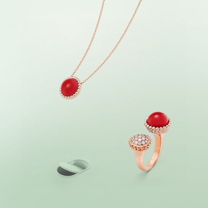 ¡®Moco¡¯PERLEE COULEURS DIAMOND ROSE GOLD BETWEEN THE FINGER RING