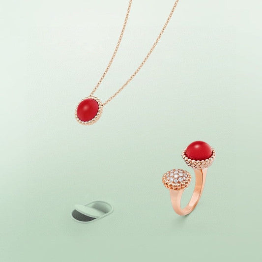 ¡®Moco¡¯PERLEE COULEURS DIAMOND ROSE GOLD BETWEEN THE FINGER RING