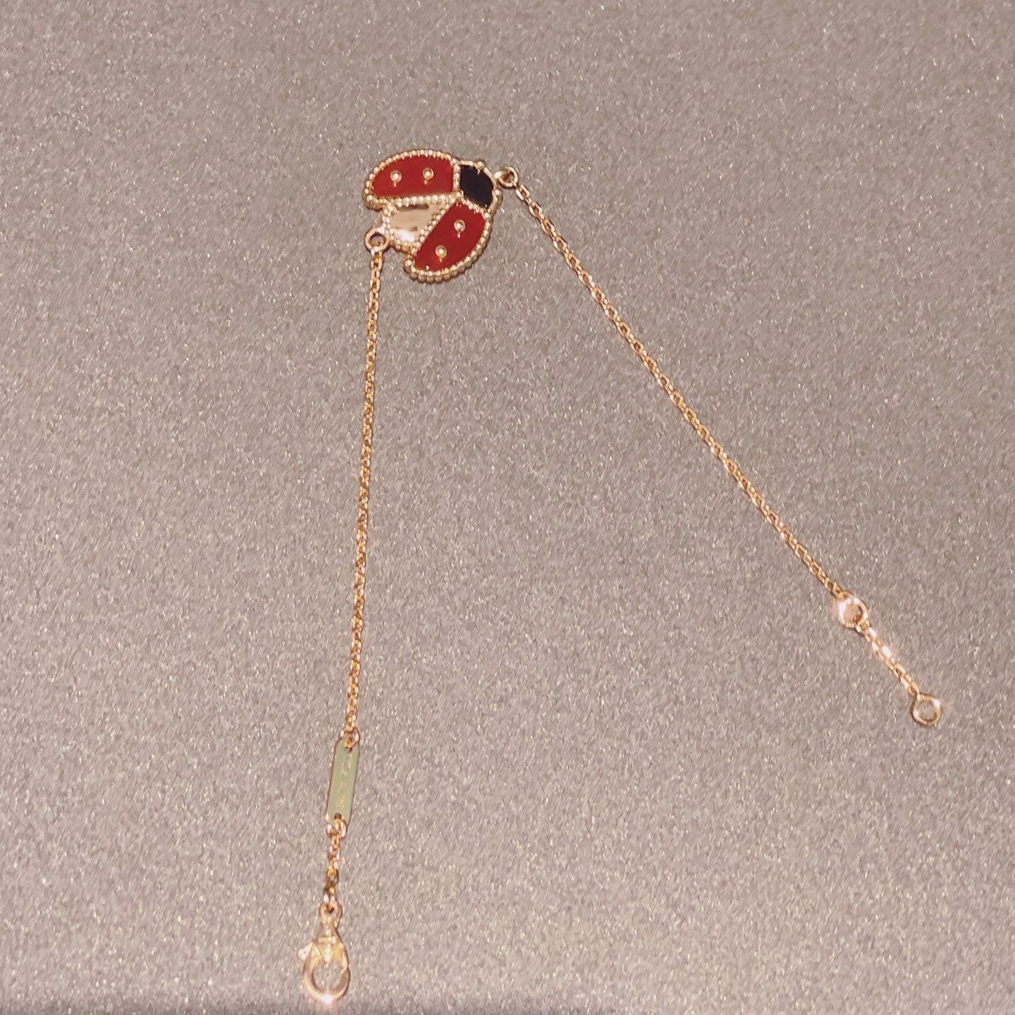 ¡®Moco¡¯LUCKY SPRING 1 MOTIF PINK GOLD BRACELET