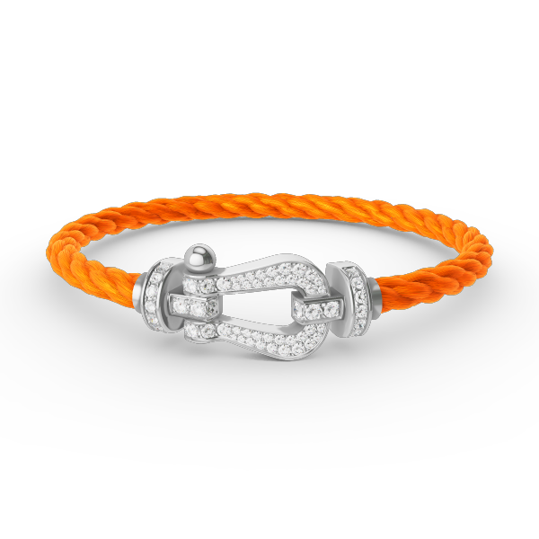 ¡®Moco¡¯FORCE LARGE HORSESHOE FULL DIAMOND BRACELET SILVER