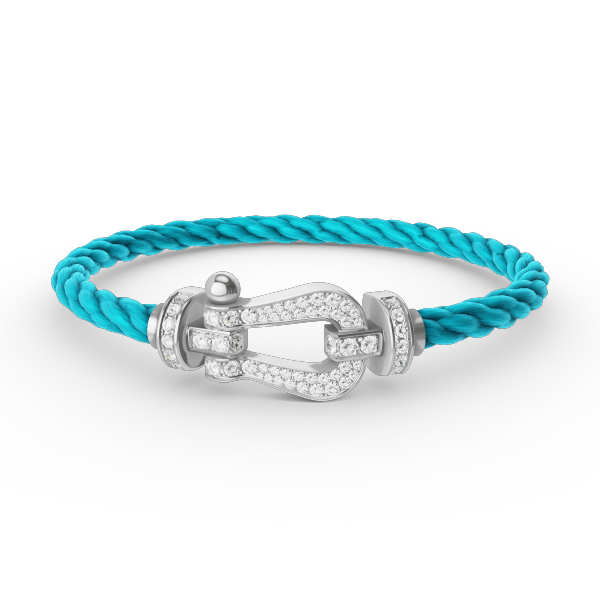 ¡®Moco¡¯FORCE LARGE HORSESHOE FULL DIAMOND BRACELET SILVER
