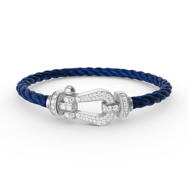¡®Moco¡¯FORCE LARGE HORSESHOE FULL DIAMOND BRACELET SILVER