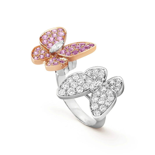 ¡®Moco¡¯TWIN BUTTERFLY DIAMOND RING
