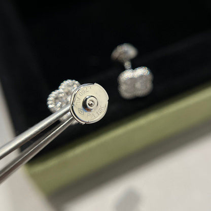 ¡®Moco¡¯CLOVER MINI DIAMOND STUD EARRINGS