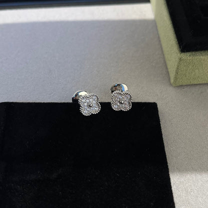 ¡®Moco¡¯CLOVER MINI DIAMOND STUD EARRINGS