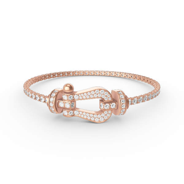 ¡®Moco¡¯FORCE  LARGE HORSESHOE FULL DIAMOND TENNIS BRACELET