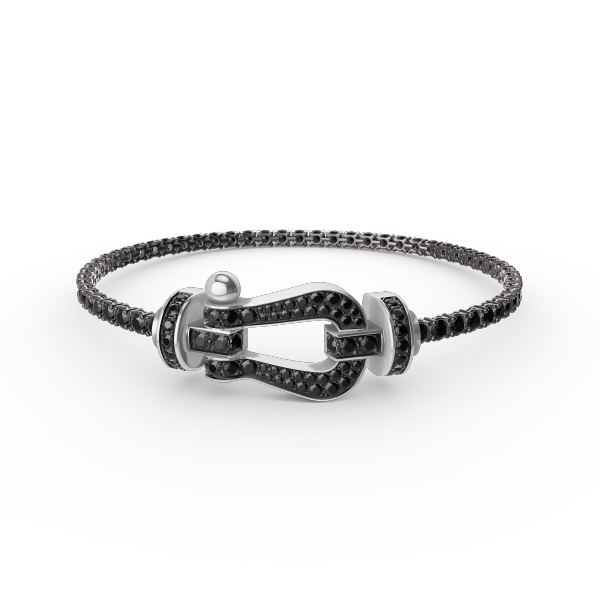¡®Moco¡¯FORCE  LARGE HORSESHOE FULL DIAMOND TENNIS BRACELET